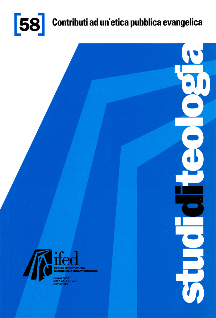 Contributi ad un'etica pubblica evangelica (Studi di teologia n°58)