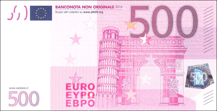 500 euro - Confezione da 100 opuscoli