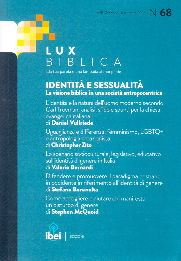 Identità e sessualità - Lux Biblica n° 68
