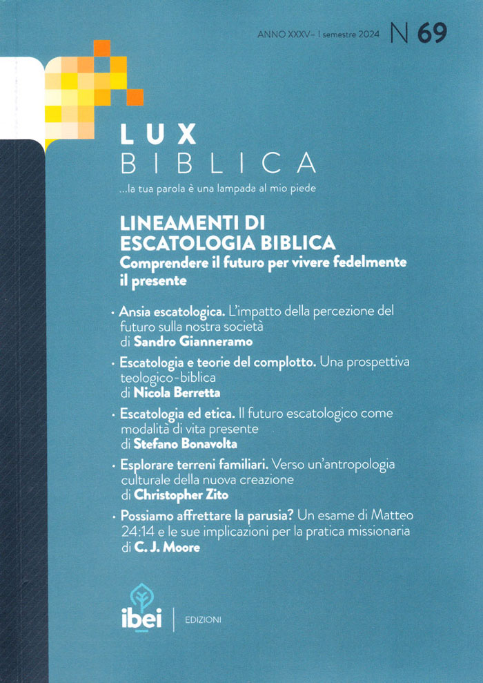 Lineamenti di escatologia biblica - Lux Biblica n° 69