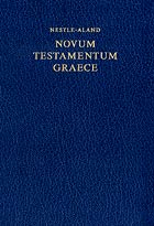 Novum Testamentum Graece - Nuovo Testamento Greco Nestle Aland Edizione 27 (COD. 5100)