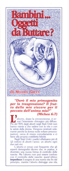 Bambini... Oggetti da buttare? Confezione da 10 opuscoli