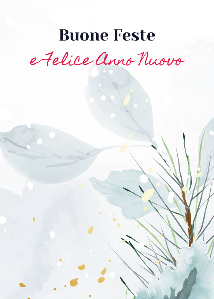 Biglietto "Buone Feste e Felice Anno Nuovo"