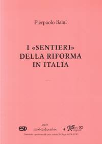 I "sentieri" della Riforma in Italia