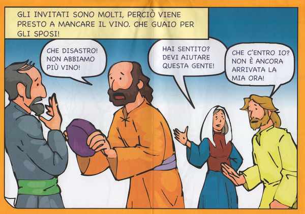 Le nozze di Cana - Storia a poster da colorare