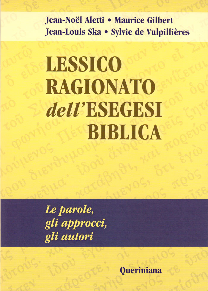 Lessico ragionato dell'esegesi biblica