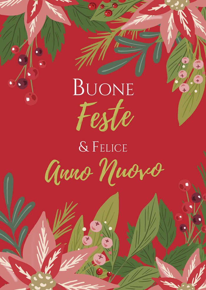 Biglietto "Buone Feste e Felice Anno Nuovo"