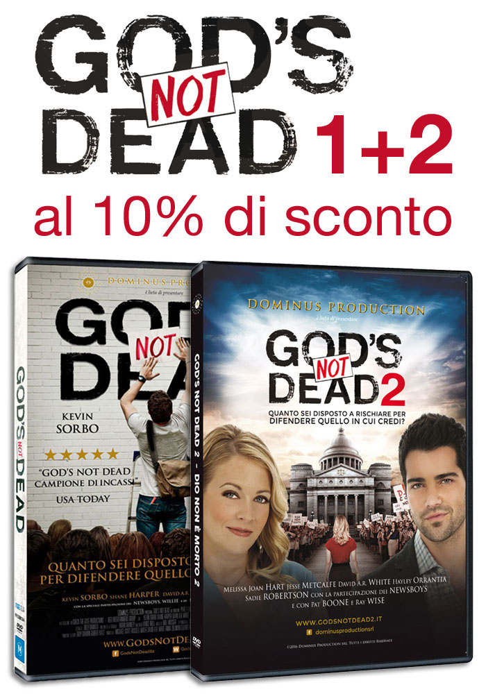 Offerta 2 DVD "Dio non è morto" 1 e 2 con il 10% di sconto