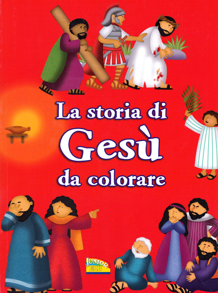 La storia di Gesù da colorare