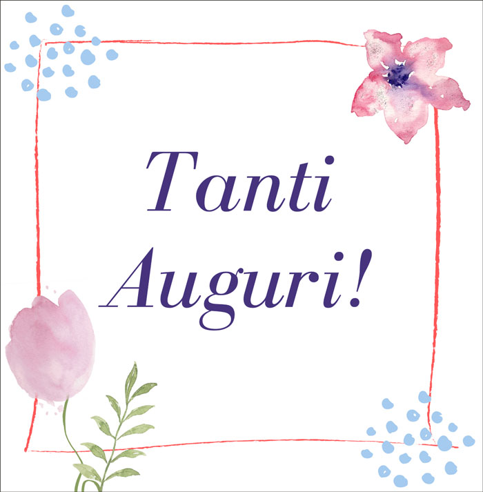 Biglietto quadrato Tanti auguri Salmo 20:4