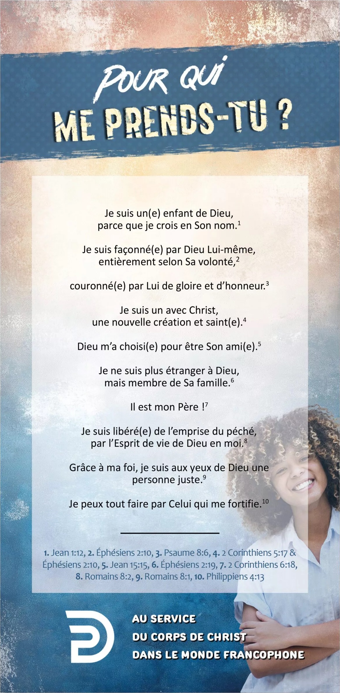 Carte de proclamation pour adolescents "Pour qui me prends-tu ?"