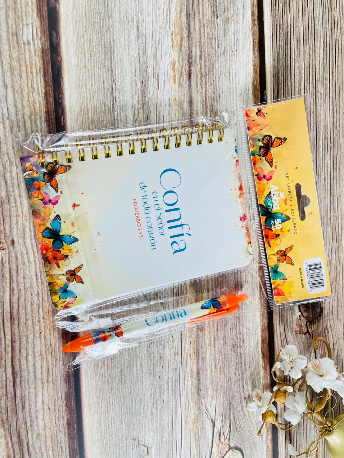 Pack libreta anillas con bolígrafo