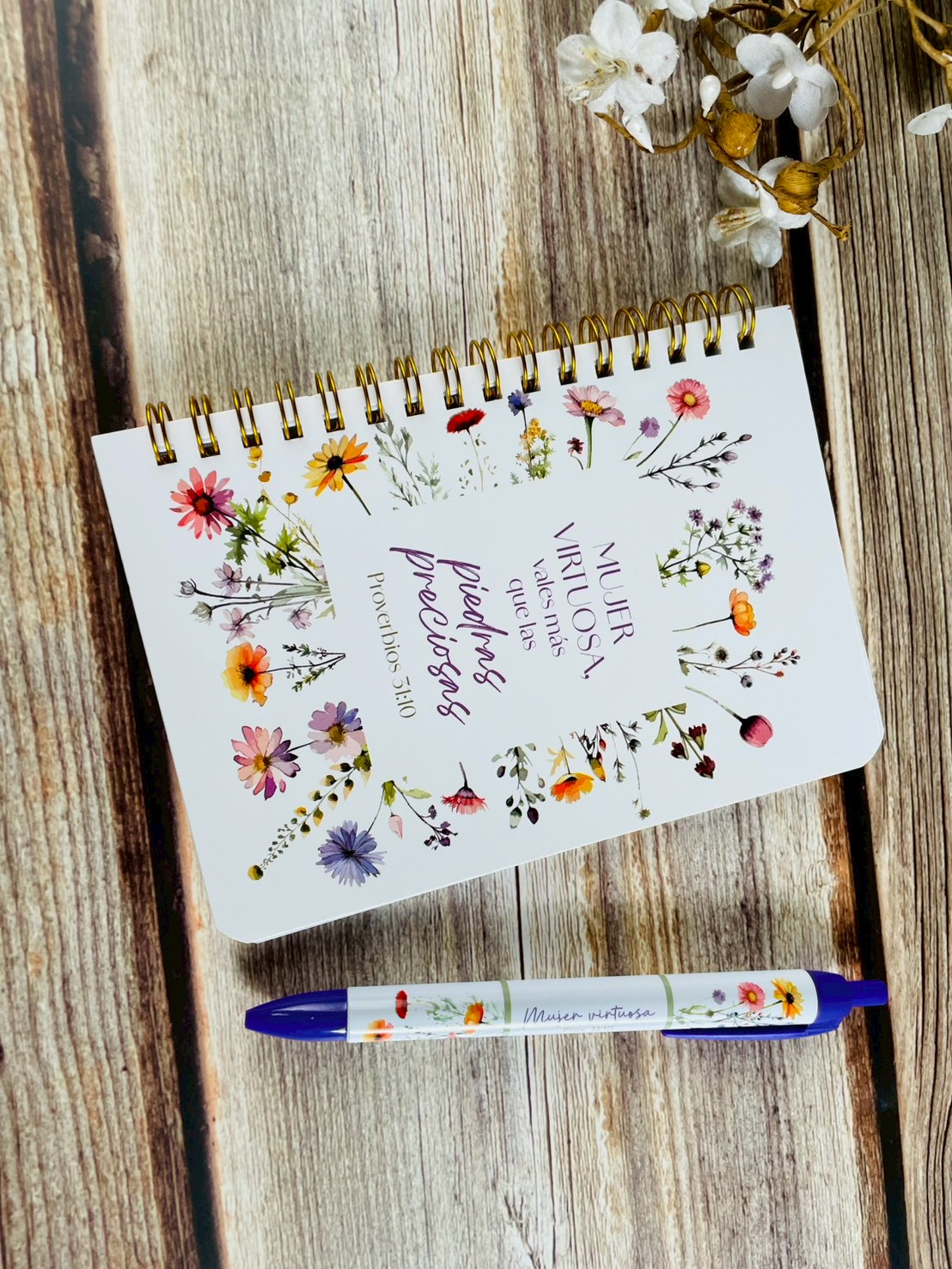 Pack libreta anillas con bolígrafo