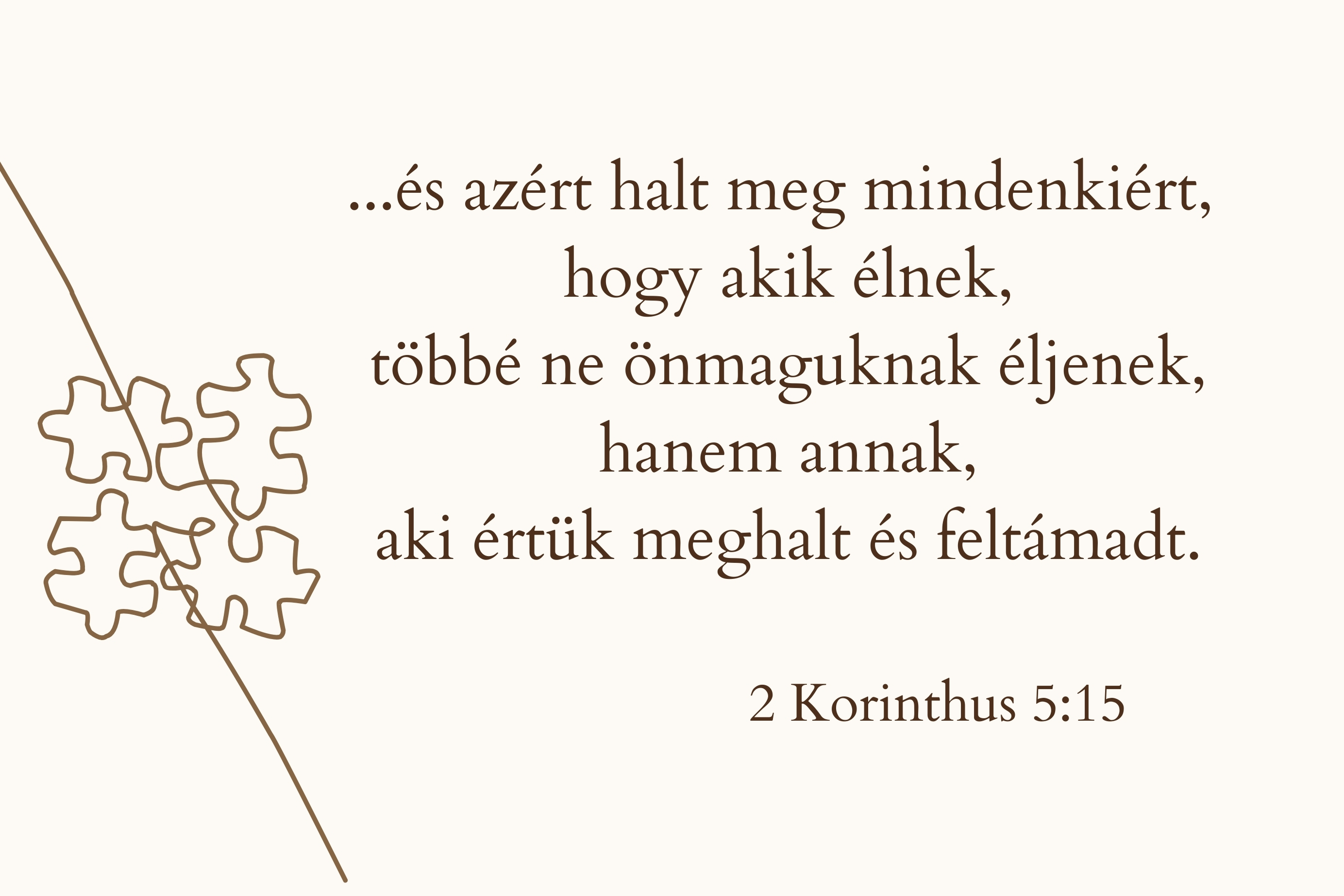 Igés kártya 2Korinthus 5:15