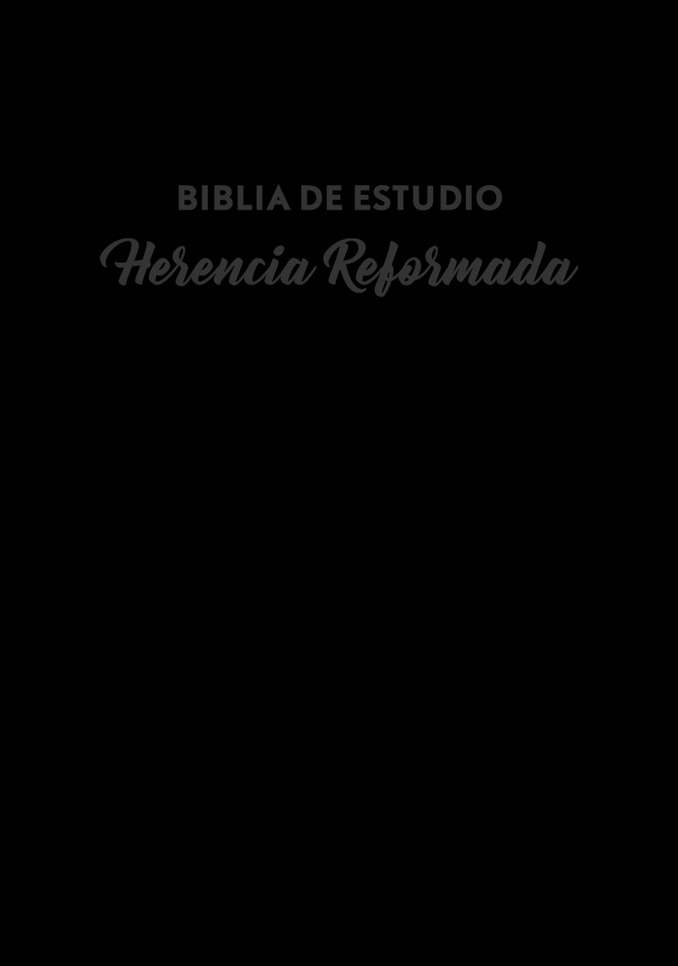 RVR60 Biblia Herencia Reformada para la Familia y el Estudio Devocional
