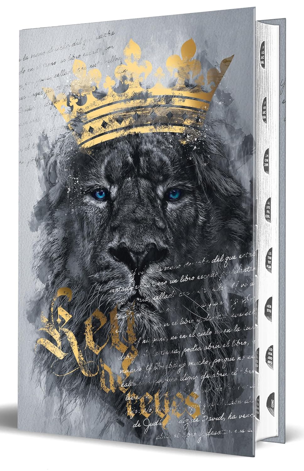 RVR 1960 Biblia León Rey de Reyes con Índice