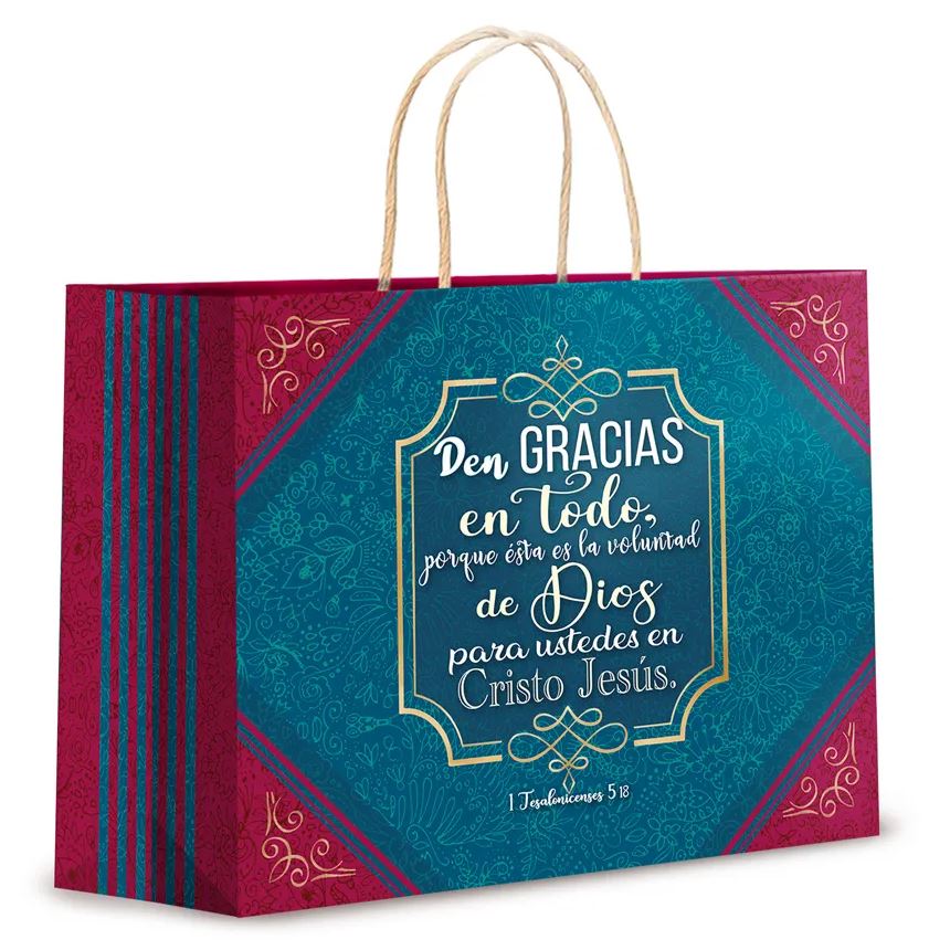 Bolsa de Regalo Mediana Den gracias en todo