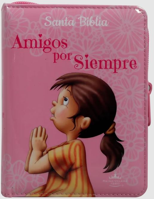 Biblia RVR60 Amigos por siempre Rosa Cierre