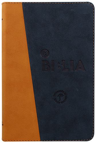 Biblia TLA Manual Imitación Piel Duotono Azul/Café