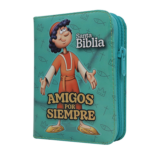 Biblia RVR60 Amigos por siempre Verde Cierre