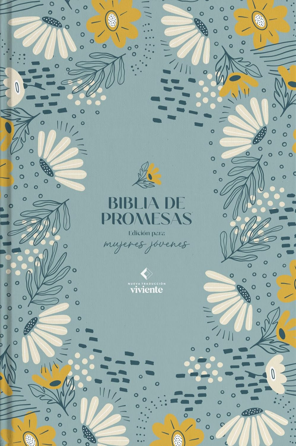 Biblia NTV Edicion Promesas/ Mujeres Jovenes Azul Flores TD