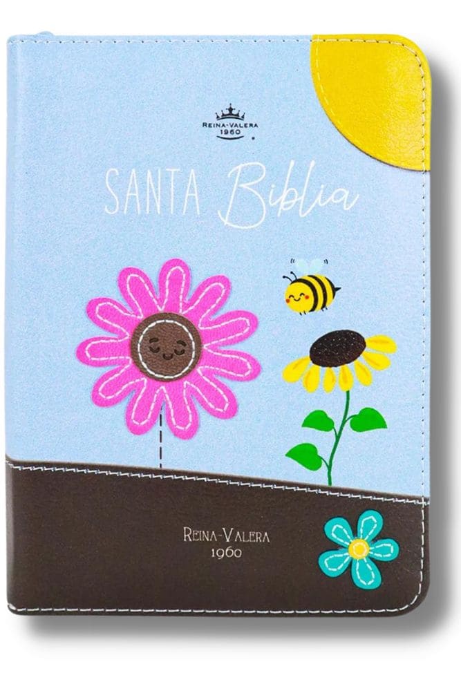 Biblia RVR60 025 Cierre PJR Primor Café Azul Abejas En Primavera