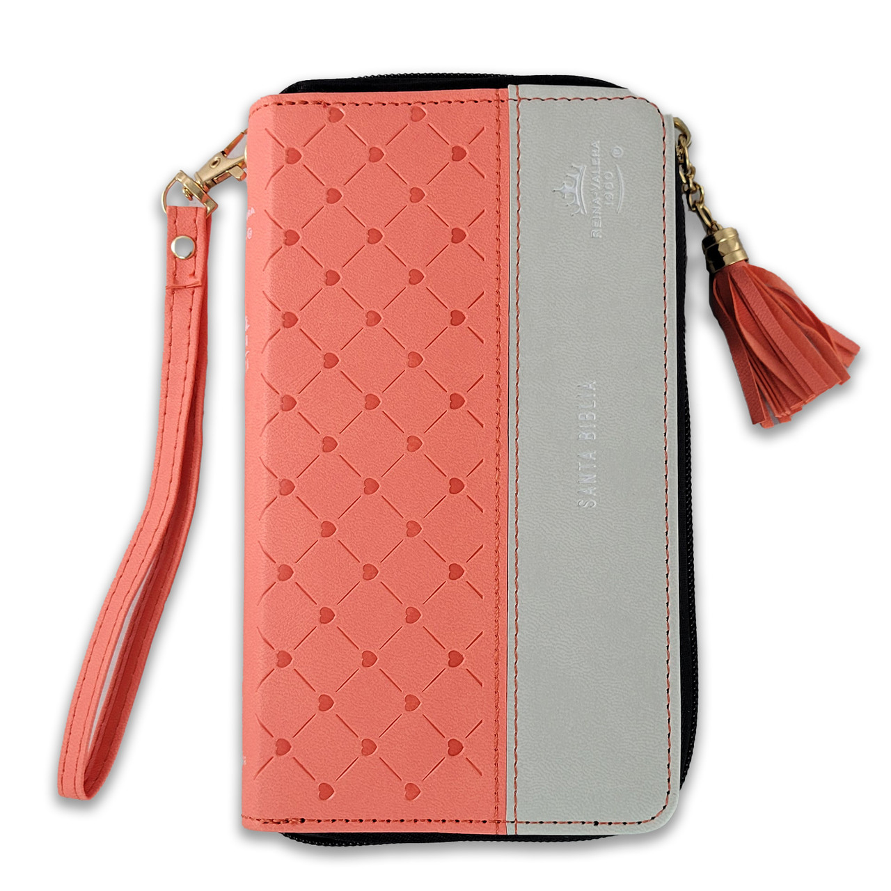 Biblia RVR60 015 Cierre Horizonte Coral Gris Claro