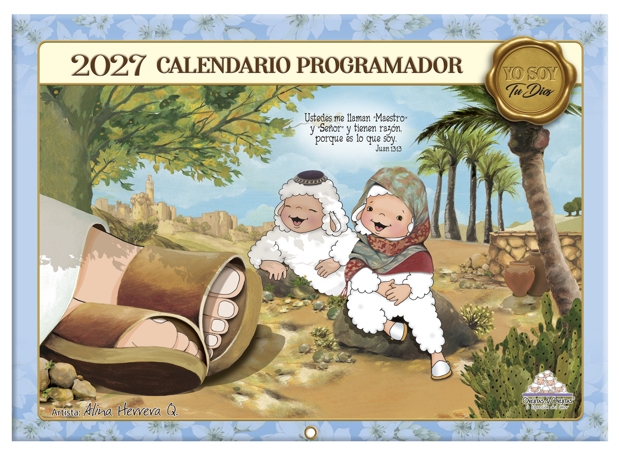 Calendario Ovejitas Programador 2027/ Azul Yo Soy