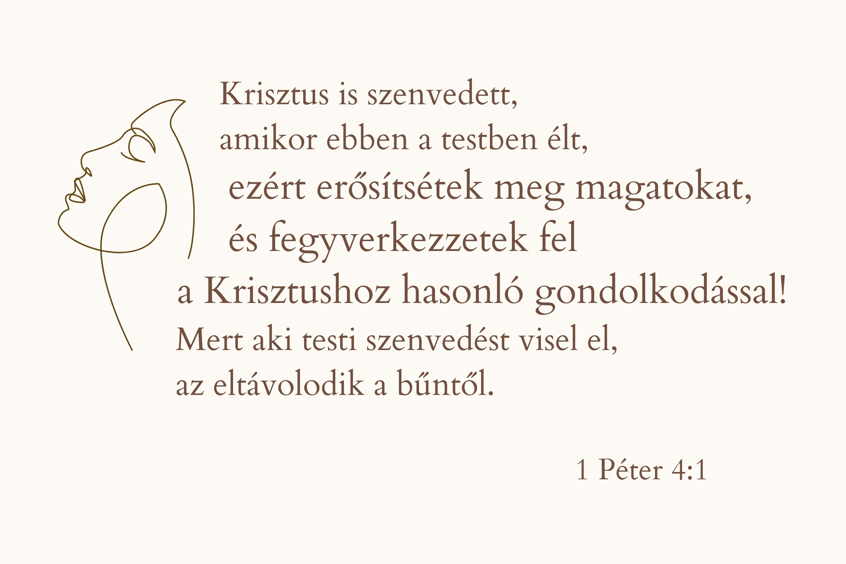 Igés kártya 1Péter 4:1