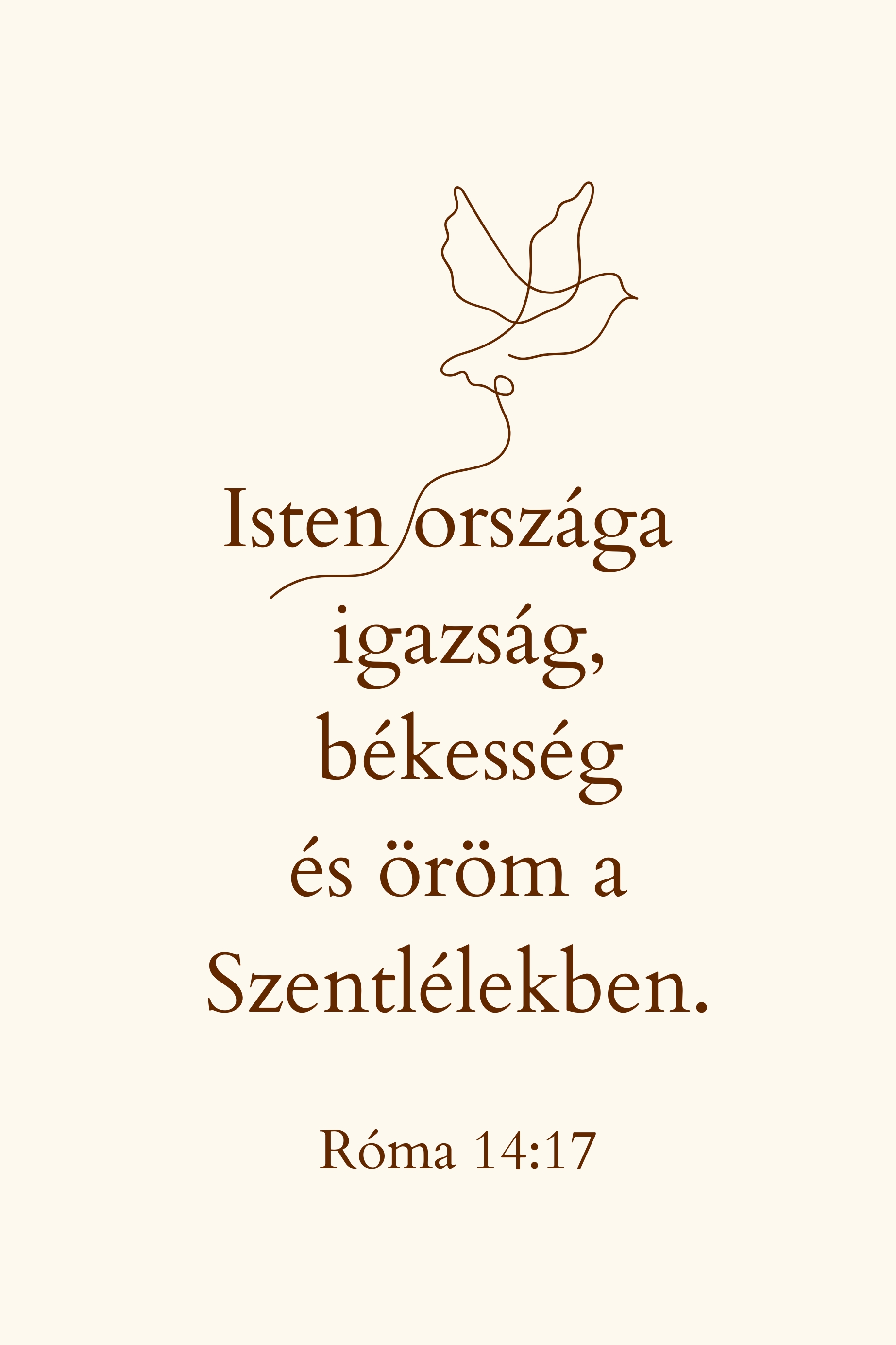 Igés kártya Róma 8:14-17