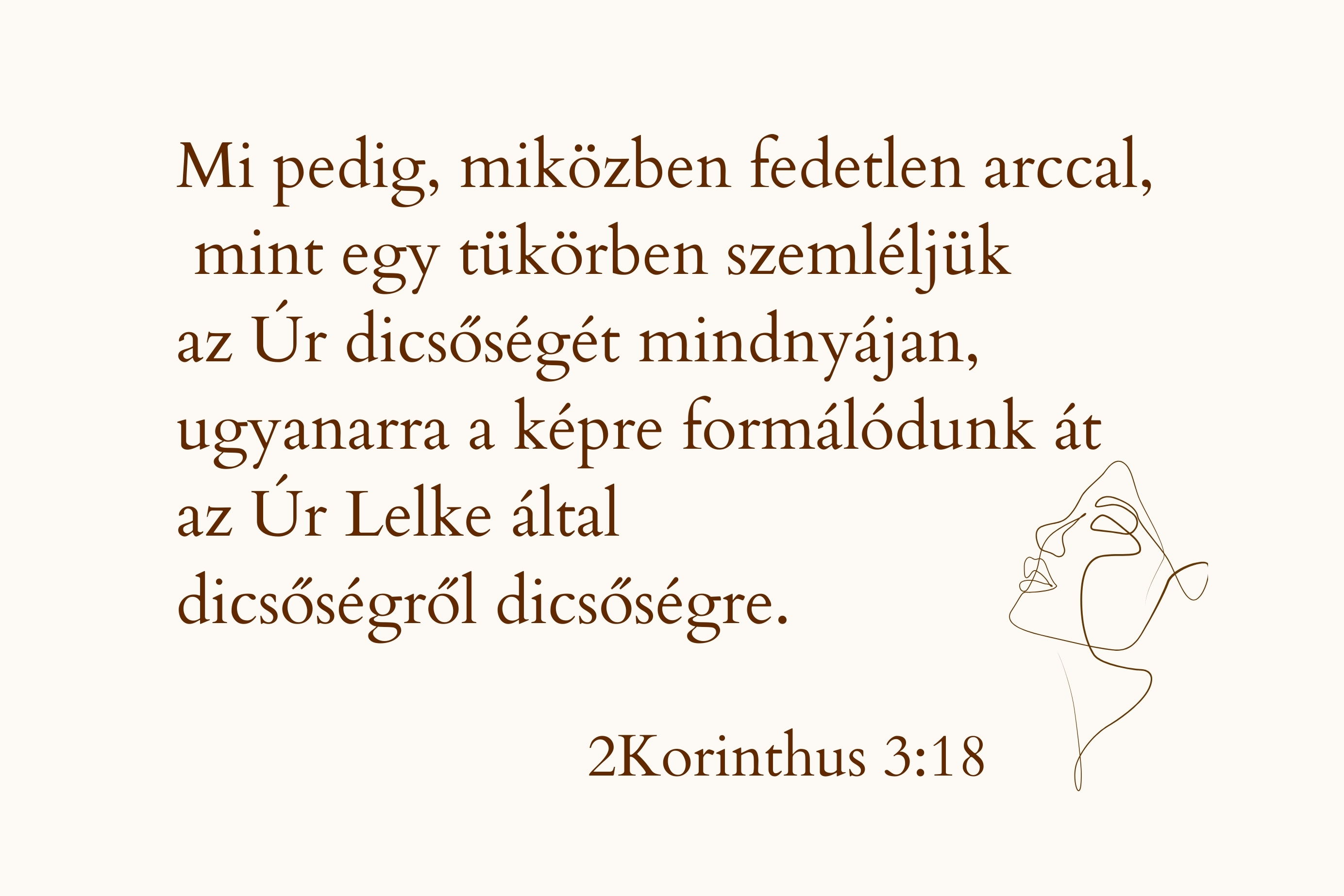 Igés kártya 2Korinthus 3:18