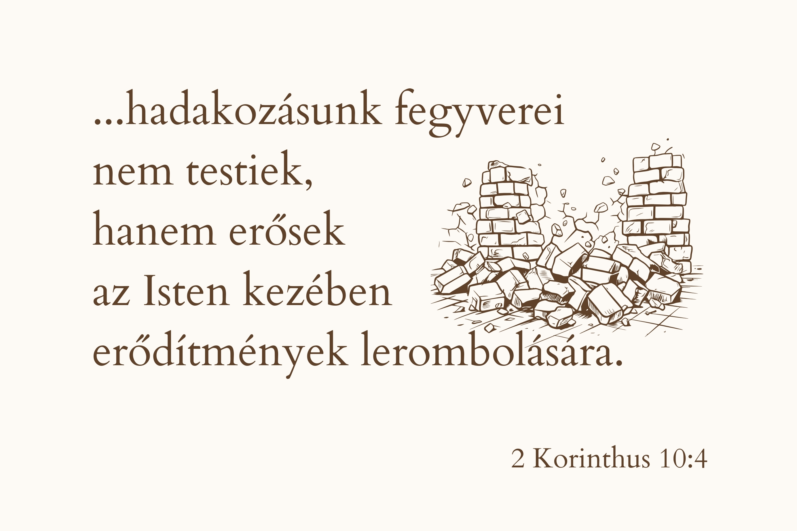 Igés kártya 2Korinthus 10:4