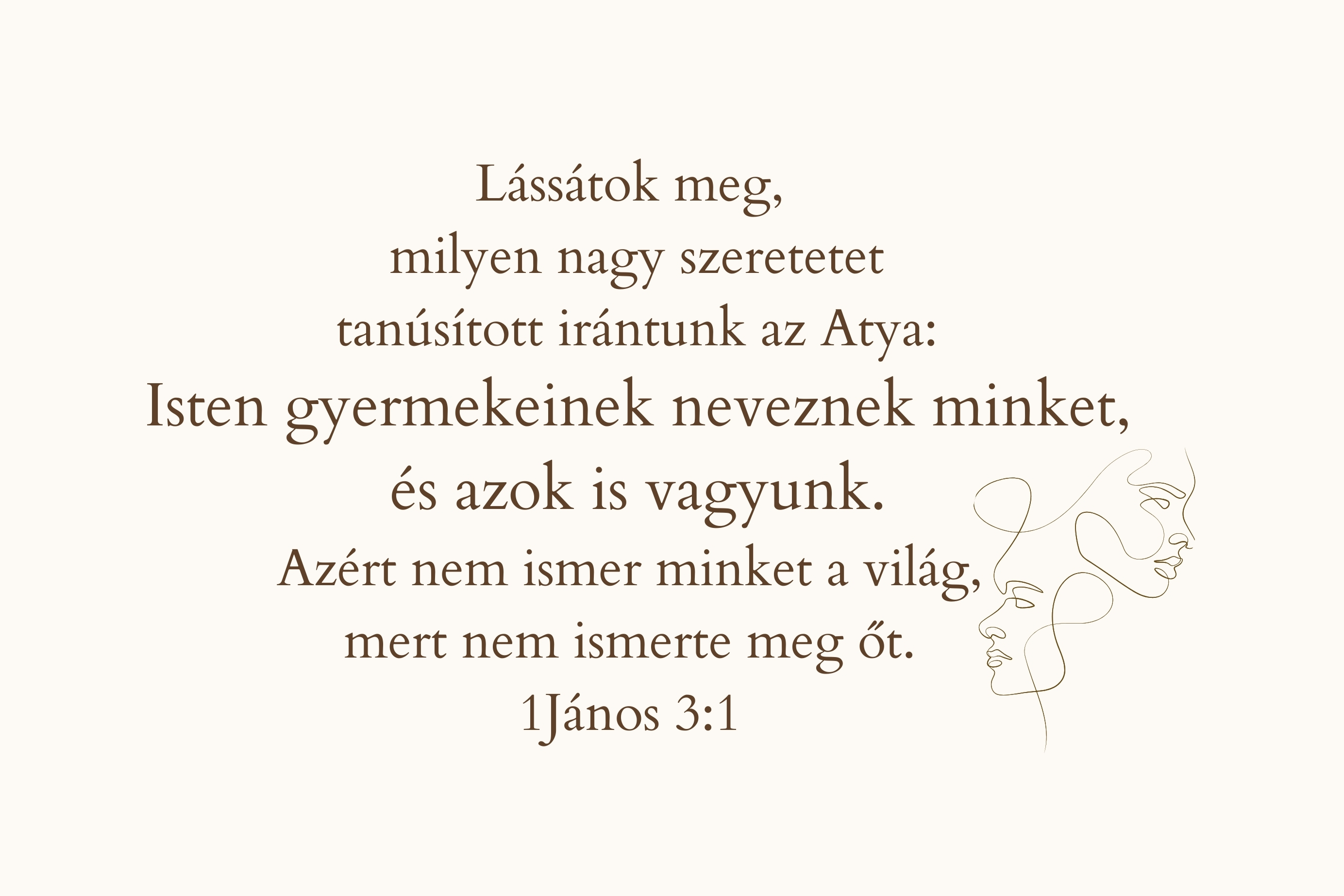 Igés kártya 1János 3:1