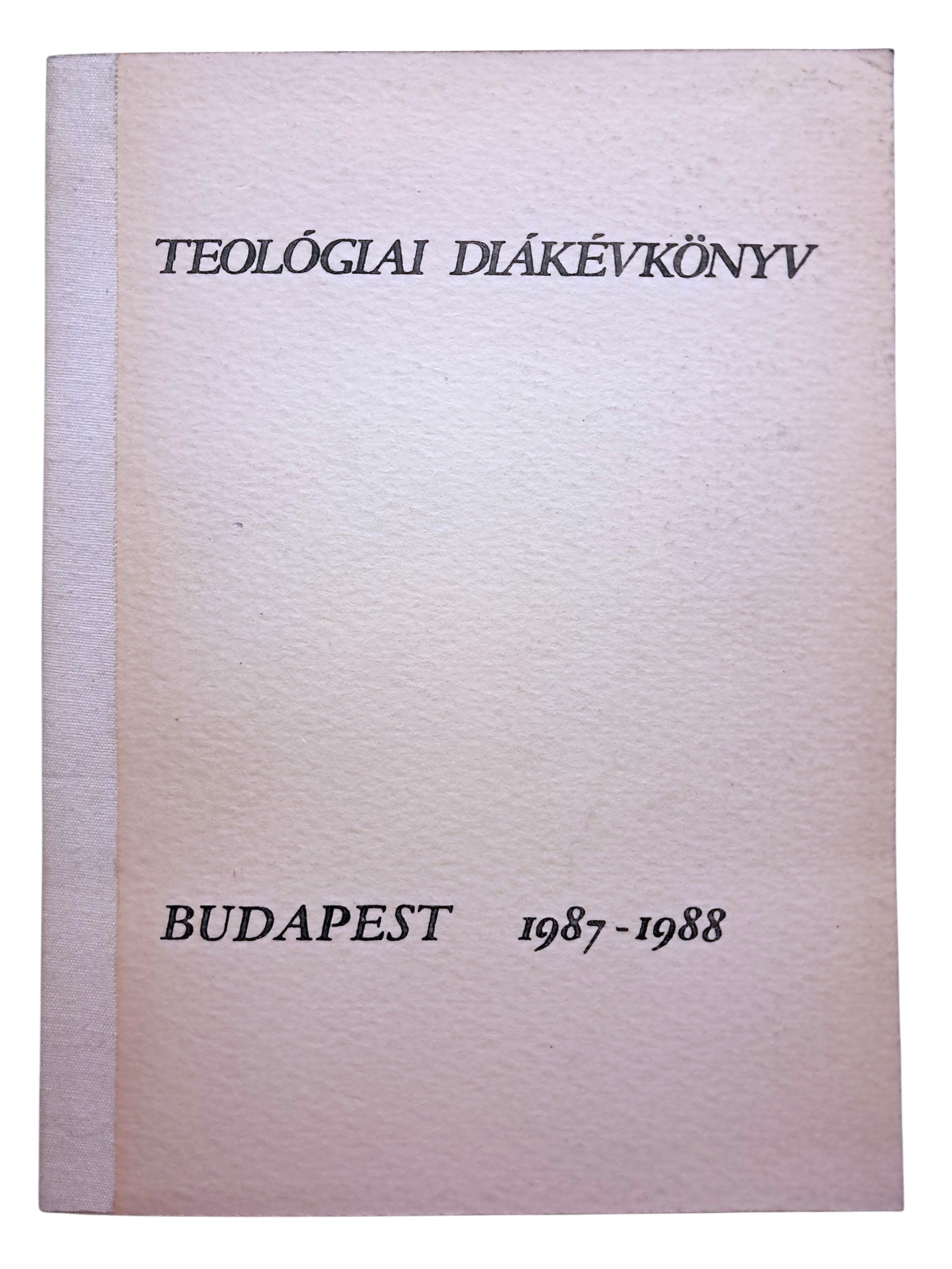 Teológiai diákévkönyv