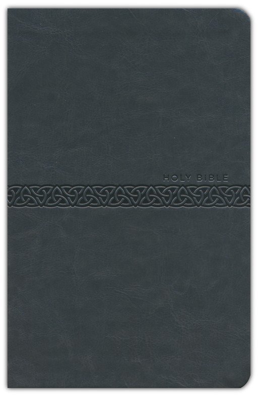 KJV Holy Bible Large Print thumb Index Gris