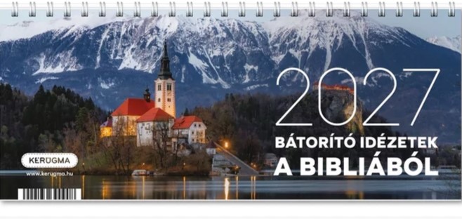 Kis asztali naptár 2027 – Bátorító idézetek a Bibliából