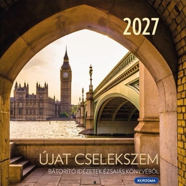Kisméretű négyzetes falinaptár 2027 – Újat cselekszem