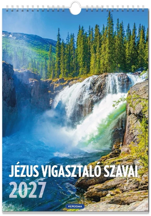 Nagyméretű falinaptár 2027 - Jézus vigasztaló szavai