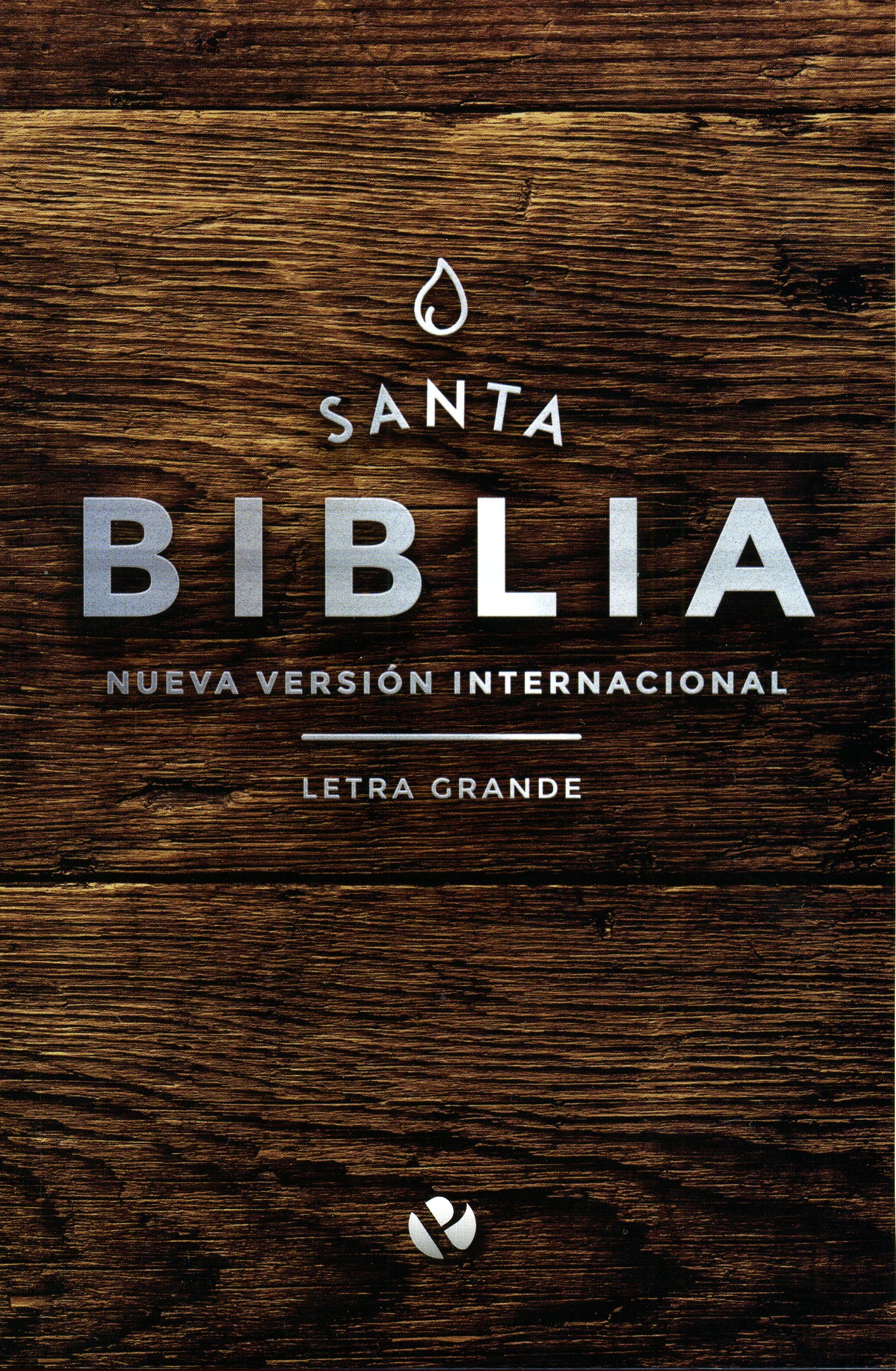 Biblia Letra Grande Rustica Madera