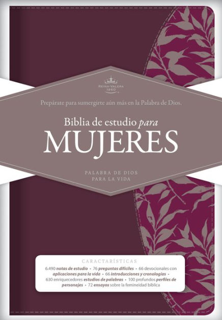 Biblia de Estudio para Mujeres Vinotinto Fucsia