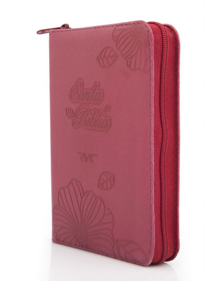 Biblia RVC Tamaño Mediano Indice Letra Grande Vinotinto Canto Dorado