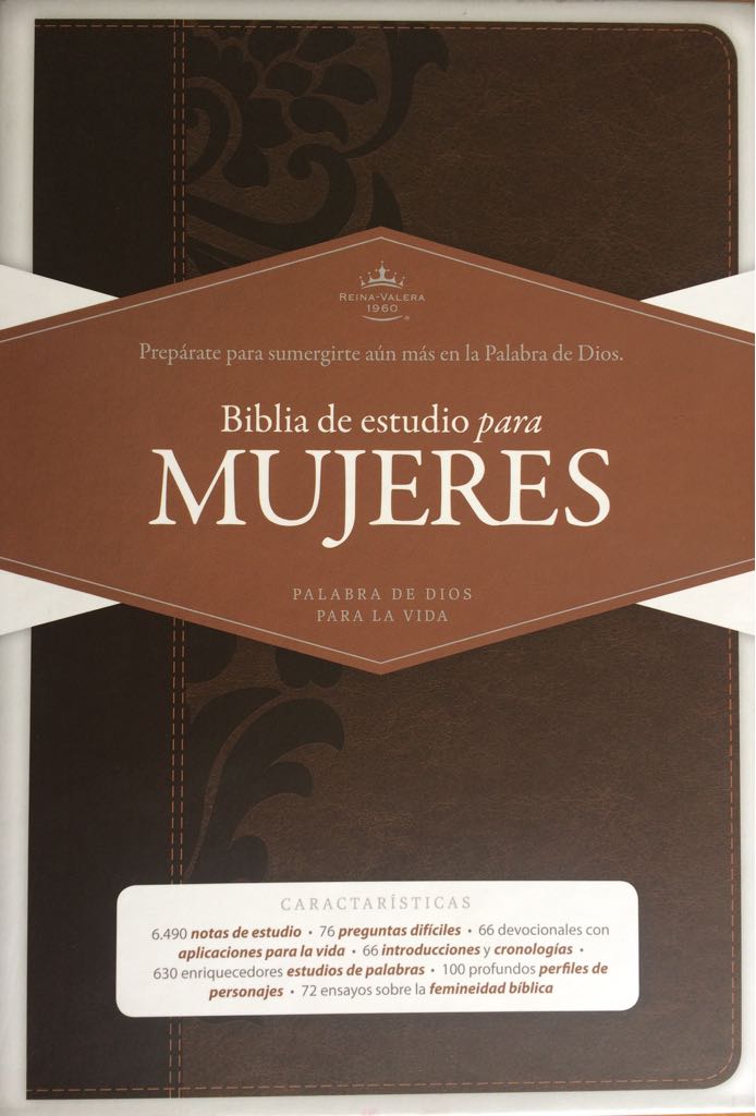 Biblia De Estudio Para Mujeres - Chocolate - Con Índice