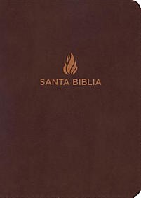 Biblia Letra Super Gigante Marrón Piel Fabricada