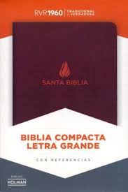 Biblia Compacta Marrón Imitación Piel