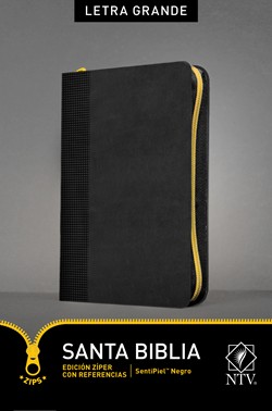 Biblia Edición Zíper Imitación piel Negro