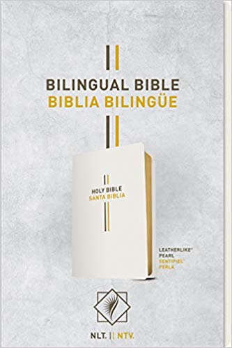 Biblia Bilingüe Imitación Piel  Perla