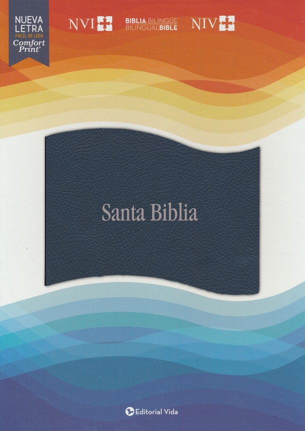 Biblias Bilingüe Azul Imitación Piel