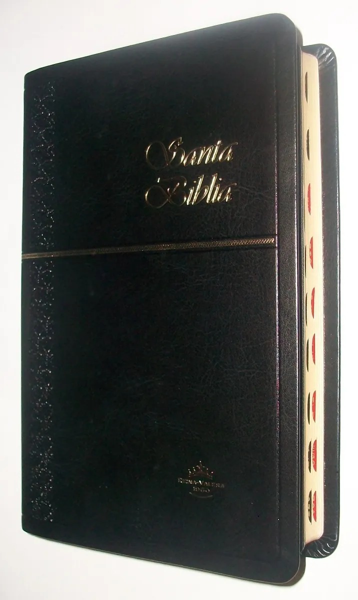 Biblia RVR60 Tipo Agenda Imitación Piel Indice Negro