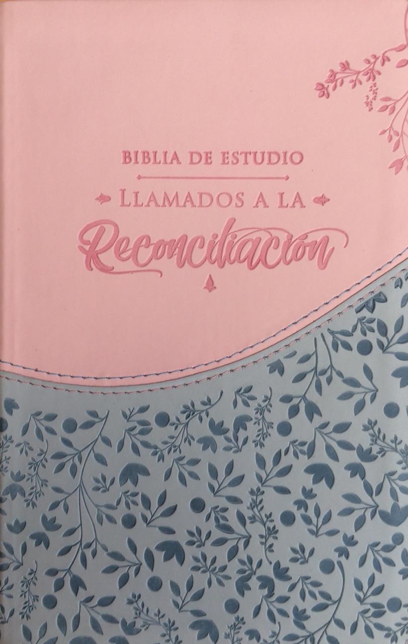 Biblia De Estudio Llamados A La Reconciliación  Azul Rosado