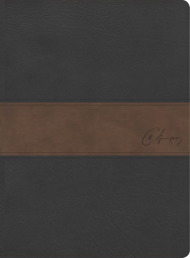 Biblia de Estudio Spurgeon/RVR 1960/Negro Marron-Simil Piel